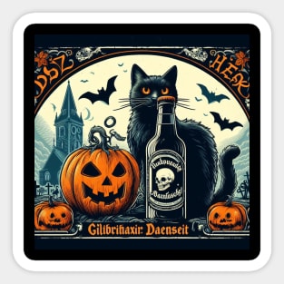 Halloween Cat #8 Sticker